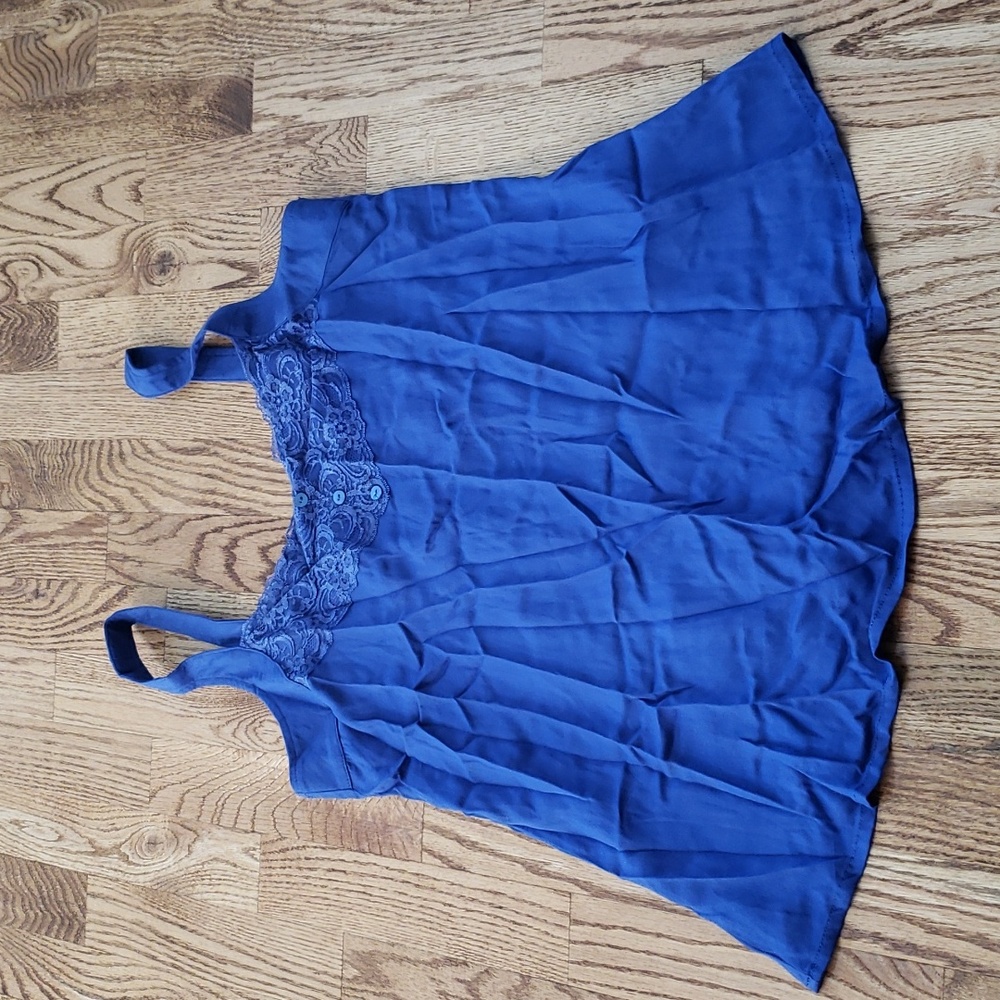(S) Tribal Jeans Solid Color Lace Casual Lightweight Vacation Coastal Breezy